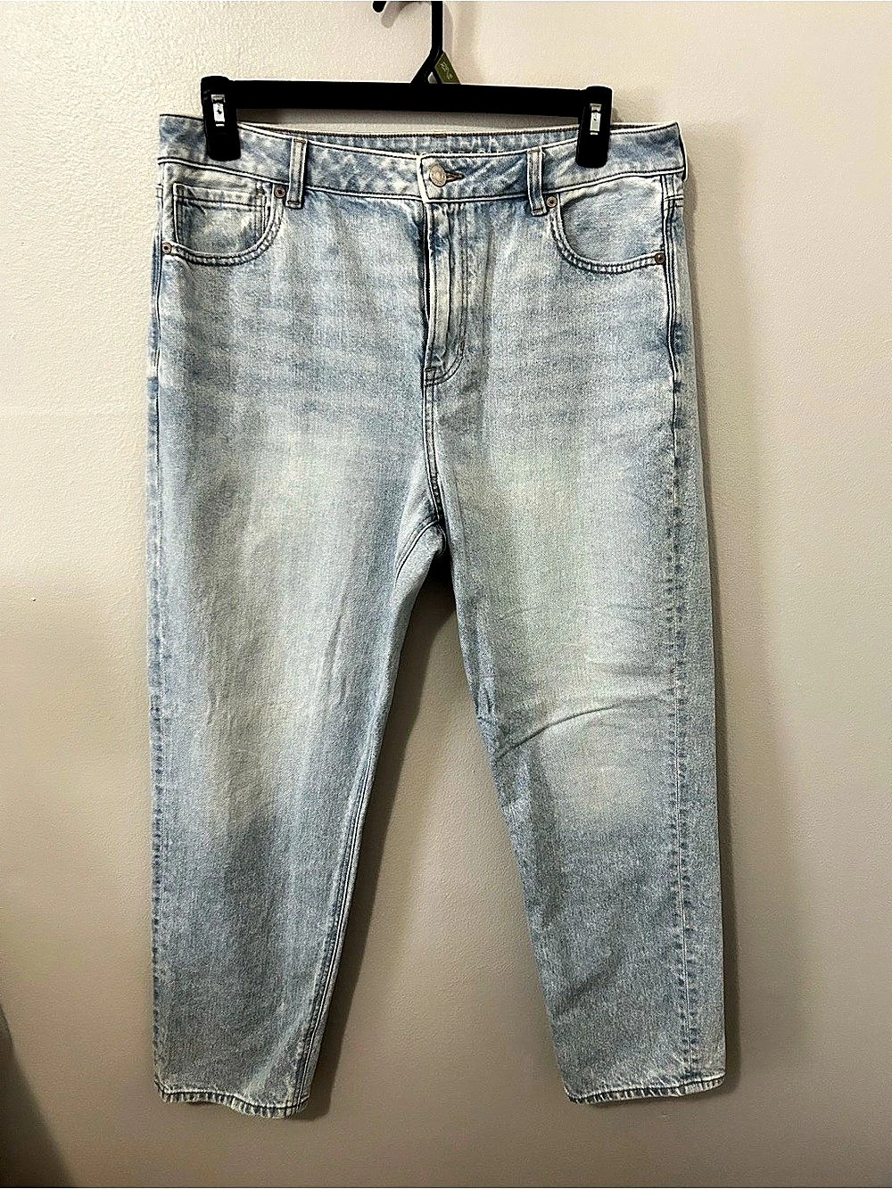 American Eagle Strigo Straight Leg Jeans in Blue Waist 14